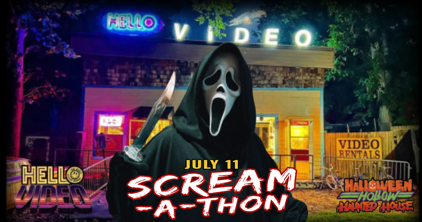 Movie Night at Halloween Hollow Haunted House